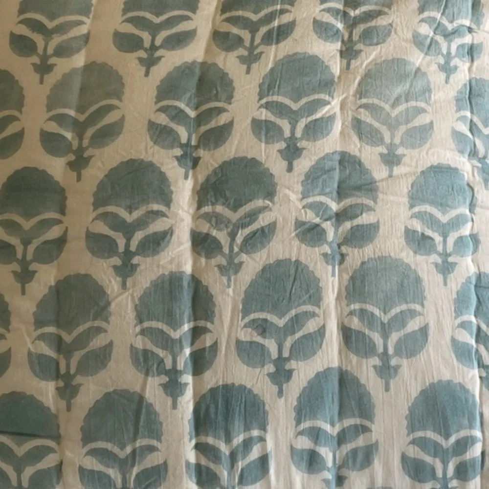 Anthropologie  Block Printed Euro Sham